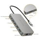 thumbnail image 5 of Hub USB C 10 en 1 Hyper Drive Plata con Soporte 4K Doble para MacBook y Windows Laptop, 5 of 5