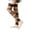 Coffee, variant on HNMKIU Winter Knitted Bohemian Boot Ankle Socks For Ladies Cozy Thermal Leg Warmers Fashionable Layering Sleeves Black - One Size