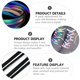thumbnail image 3 of unbranded 2Pares Cordones Reflectantes En Color Negro Para Zapatillas De Ejercicio Y Running, 3 of 8