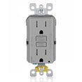 thumbnail image 1 of Outlet Leviton AFCI/GFCI 15A de doble función, autotest, gris, 1 of 6