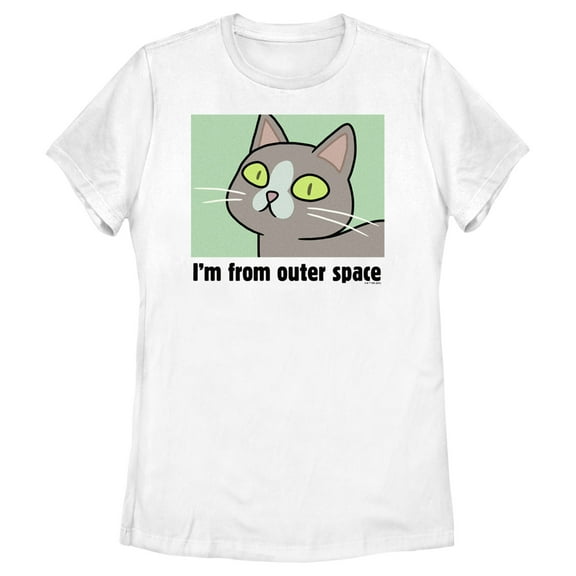 Women's Rick And Morty I'm from Outer Space Graphic Tee White 2X Large