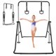 thumbnail image 1 of Barra de gimnasia horizontal multifuncional ajustable de altura para niños con anillos de oso, 1 of 5