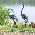 thumbnail image 2 of SPI Crane Pair LED Garden Sculpture, 2 of 2