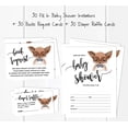 thumbnail image 3 of Inkdotpot Set Of 30Fox Baby Shower Invitations-Diaper Raffle Tickets And Baby Shower Book Request Cards Jungle Animals Invites Its A Boy Its A Girl, 3 of 7