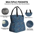 thumbnail image 3 of Paisley Pattern Drawstring Lunch Bag Women - Drawstring Lunch Bag Insulated for Work Office - Stain-Resistant Large Lunchbags for Women with Multi-Pockets, 3 of 6