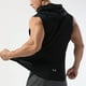 thumbnail image 5 of Sudadera con capucha deportiva negra para hombre, camisetas sin mangas, entrenamiento, gimnasio, culturismo, camiseta de secado rápido, 5 of 8