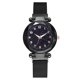 thumbnail image 1 of Reloj de cuarzo para mujer, correa de malla de acero inoxidable, reloj de pulsera con número de cielo estrellado, reloj decorativo para niñas AweSitey EL0260-04B, 1 of 2