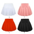 thumbnail image 3 of GYRATEDREAM Women Tennis Skirts Adult Stretch Adjustable Waist Athletic Pleated Skorts Lining Lightweight Workout Sports Dress for 4-20 Years, 3 of 3