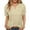 a-Beige18138, variant on Women Shirts Ladies Casual V Neck Half Button Short Sleeve Top With Front Pocket Loose Fit Solid Color Blouse For Summer Daily Wear Casual Tops