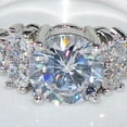 thumbnail image 5 of Joernso Luxury Cubic Zirconia Inlaid Women Engagement Wedding Party Ring Jewelry Gift, 5 of 8