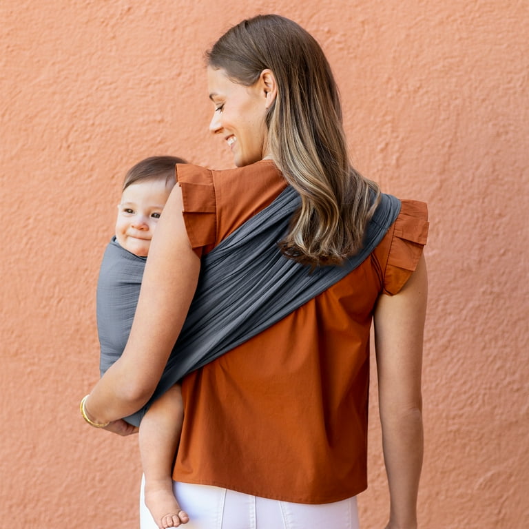 Moby Wrap Ring Sling Baby Carrier In Flint, 60 OFF