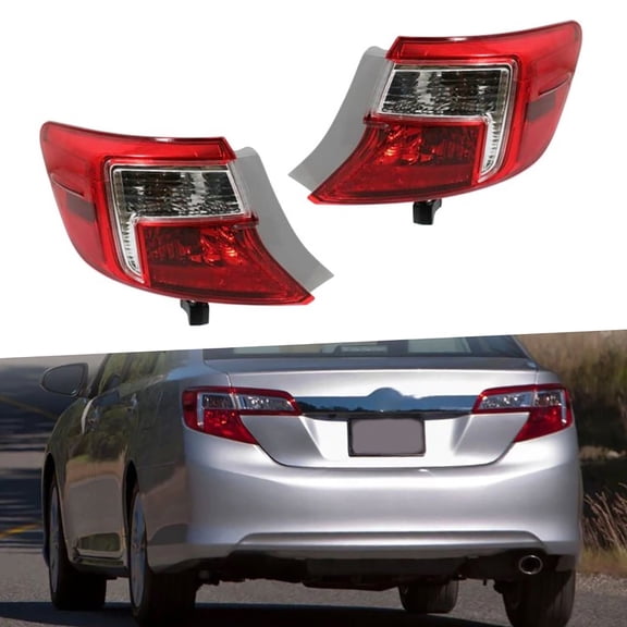 2pcs Rear Tail Light Lamp Housing Assembly Fit for 2012 2013 2014 Toyota Camry, Rear Left & Right