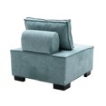 thumbnail image 4 of Accent Recliner Chair with Back Pillow, Lazy Sofa Chair Stable Plastic Legs, Square Ottoman Bench with Soft Padded Seat for Living Room, Bedroom, Weight Capacity 275 LBS, 4 of 9
