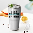 thumbnail image 4 of Fathers Day Coffee Tumblers, World''s Greatest Dad Cups Tumbler 30oz Stainless Steel Insulated Mug with Lid, Straw and Brush, Best Gift for Dad from Kids, Son or Daughter, 4 of 5