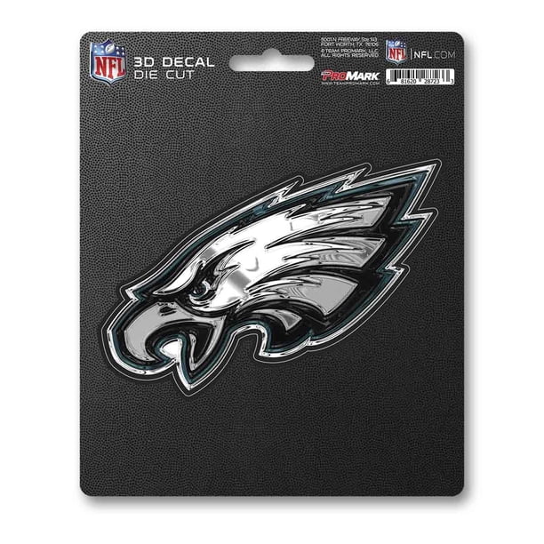 Fanmats 62786 Adhesivo 3D De Los Philadelphia Eagles, 5 X 6,25