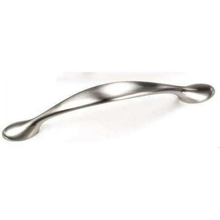 Laurey 25259 Cabinet Hardware 96MM Small Spoonfoot Pull, Brushed Satin Nickel