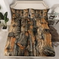 thumbnail image 1 of Erosebridal Brown Bark Fitted Sheet Set Twin, Botanical Tree Bedding Set, Lightweight, 2 Pieces (No Top Sheet), 1 of 5