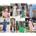 thumbnail image 5 of PRETTYGARDEN Womens Summer Maxi Dresses Casual Puff Sleeve V Neck Smocked Flowy Eyelet Cotton Dress Spring Sundress, 5 of 8