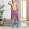 thumbnail image 2 of Balery Pink Shark Pool Fantasy Pantalones de pijama para hombre, pijama ultraligero, pantalón de descanso-X-Large, 2 of 6