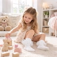 thumbnail image 4 of Yawlsow 9 Pairs Girls Ruffle Socks, Soft Cotton Double Lace Frilly Turn Cuff Socks for Kids 4-10 Years, 4 of 6