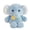 Blue Elephant, variant on Plush Stuffed Animal Toy Blue Elephant Design Soft Cuddly Pillow 10 Inch Blue Color Fuzzy Material for Bedroom Decor Home Ornament Gift for Friends and Family Member