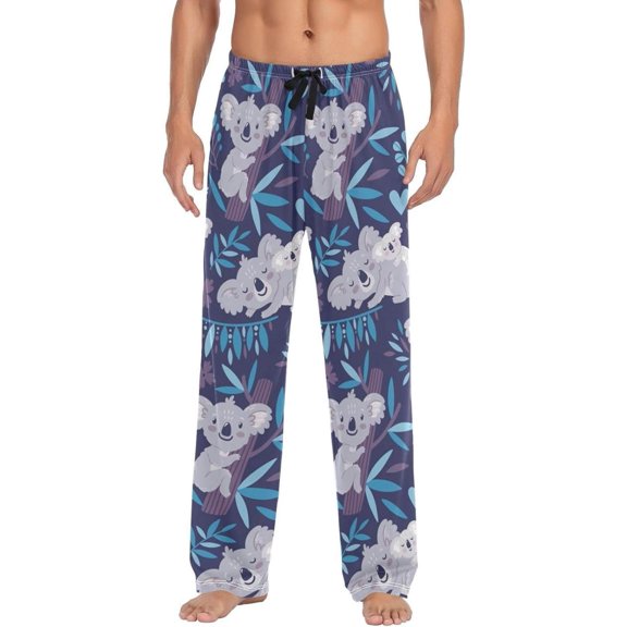 Koala Bears Ghost Pajama Pants, Men's Lounge Pants Light with Drawstring and Pockets, Christmas New Year Birthday Father's Day Gifts, XX-Large