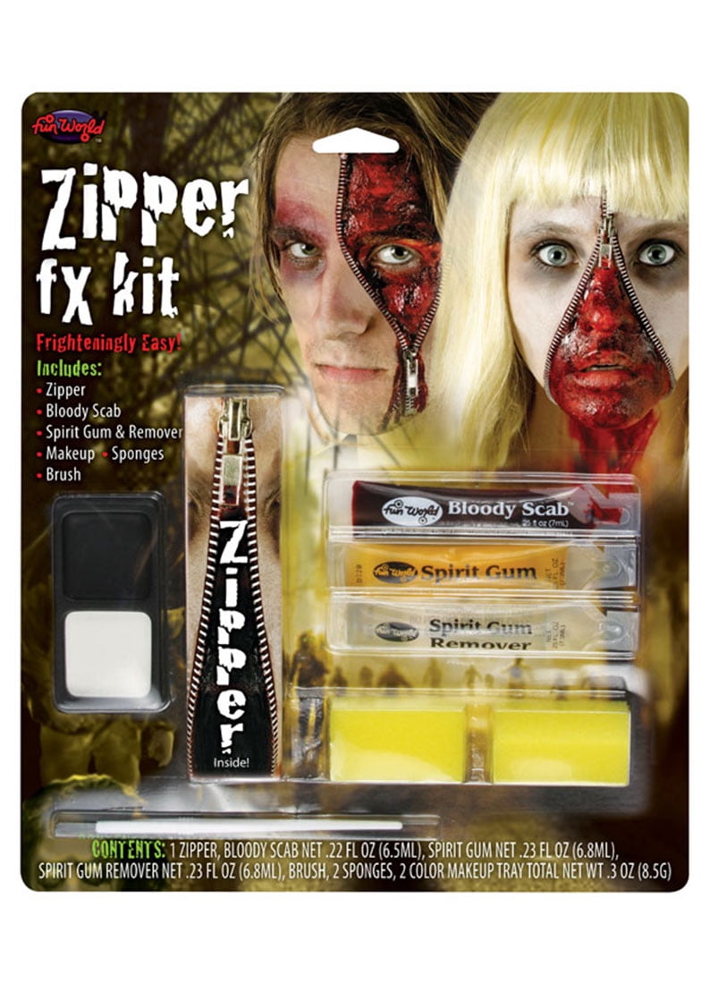 Zipper FX Make Up Kit Unisex Costume Halloween Accessories Horror Fancy Dress