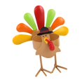 thumbnail image 2 of Colorful Turkey Tea Light Candle Holder Fall Decorations Home Decor for Kitchen Standing, 2 of 9