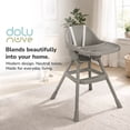 thumbnail image 5 of Dolu Nuve Practical High Chair for 6 Months & Up, 3 Point Harness, Stone Gray, 5 of 5