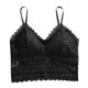 thumbnail image 4 of Gibobby Brasier deportivo mujer Mujeres Tallas grandes Chaleco Crop Wireless BNew Mujeres Sujetadores de encaje Top Cómodo Bralette Color sólido Ropa interior(Negro,Talla única), 4 of 5