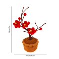 thumbnail image 3 of Flor artificial, plantas artificiales, flores falsas, decoración del hogar hecha a mano, tejido de hilo, flor simulada, bonsái de escritorio, bonsái de escritorio tejido con hilo, 3 of 6