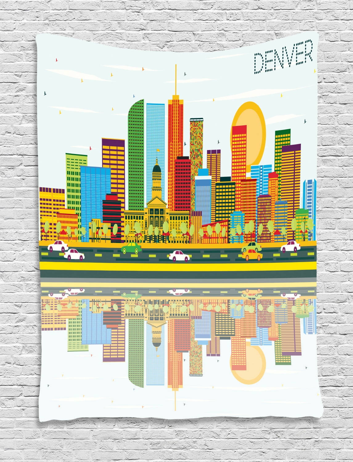 Modern Skyline Denver CO Gift Denver Colorado Gift Denver Line Art City Skyline Denver Skyline Cutting Board Colorado Skyline Gift