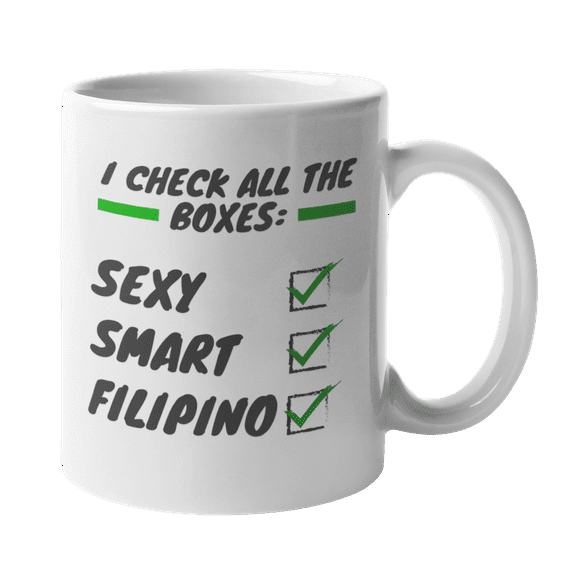 Smart Filipino, Philippines Themed Coffee & Tea Gift Mug (11oz)