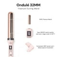 L'ange Hair Ondulé Ceramic Curling Wand Salon Hair Styling Wands for