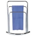 thumbnail image 2 of King's Brand Furniture Metal 3 Tier Crescent Bathroom Towel Rack Stand, Chrome, 2 of 5