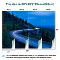 thumbnail image 3 of Peel and Stick Wallpaper Waterproof Traffic trails blue hour viaduct Wall Mural Decor Self Adhesive and Removable 69in x 98in, 3 of 8