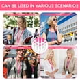thumbnail image 5 of Lsupdaol Pink Lanyards for ID Badges Nylon Necklace Lanyard Bulk with Clip Swivel Hook for Women Staff Students Key Chains, 5 of 7