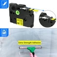 thumbnail image 5 of GREENCYCLE 3 Pack Compatible for Brother TZe-S631 TZ-S631 TZe-631 TZ-631 Extra Strength Black on Yellow Laminated Tape 12mm 1/2'' x 26.2 ft for P-Touch PT-P750W PT-P700 PT-D600 PT-9600 Label Maker, 5 of 7
