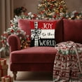 thumbnail image 4 of Christmas Decorative Pillow Covers 18x18" Home Decors for Couch Bed Sofa Bedroom Living Room Christmas Printed Pillow Cover Series Home Sofa Decoration Cushion Cover Bedroom Pillow Cover, 4 of 7