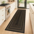 thumbnail image 3 of 2' x 6' Braided Jute Hallway Runner Rug，Non Slip Ultra Thin Washable Low-Pile Carpet for Laundry Room, Farmhouse Modern Mat Runner for Bedroom, Entryway, Hallway, 3 of 10