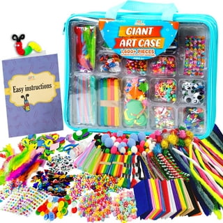 Itopstar 3000 Kids Arts and Crafts Supplies for Kids Girls Ultimate Crafting Supply Set in Portable 3 Layered Plastic Art Box All in One for Craft