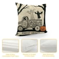 thumbnail image 4 of PHYHOO  Halloween Pillow Covers Black and White Ghost Pumpkins Decoration Outdoor Pillow Cases Black Throw Pillow Covers Decor for Sofa Bed Outdoor Car White, 4 of 5