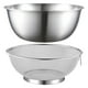 thumbnail image 1 of WORGEOUS 2 uds colador de acero inoxidable cesta colador cesta para lavar verduras cesta lavabo de Metal, 1 of 8