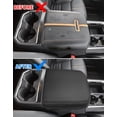 thumbnail image 3 of KBH Center Console Cover for 2023-2026 F250 F350 F450 F550 Super Duty Accessories, Leather Middle Armrest Cusion Protector Anti-Scratch (Fits Bucket Seat Console Only), 3 of 7
