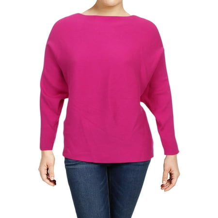 - Lauren Ralph Lauren Womens Alsah Dolman Boatneck Pullover Sweater Pink 2X