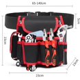 thumbnail image 2 of Professional tool bag, adjustable tool holder belt bag, tool bag, electrician tool belt, carpenter tool belt (red), 2 of 4