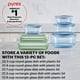 thumbnail image 2 of Juego de recipientes para almacenamiento de alimentos, vidrio tintado Pyrex Colors, paquete de 6, 2 of 6