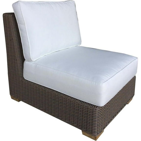 Padma's Plantation Nautilus Wicker Patio Chair in Kubu Gray