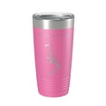 thumbnail image 1 of Pine Creek Lake Map Tumbler Travel Mug Insulated Laser Engraved Coffee Cup Oklahoma 20 oz Pink, 1 of 1