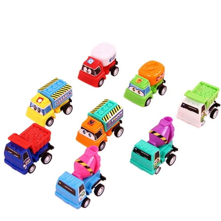 Mosunx 8pcs / lot Pull Back Car Toy Mini cars Cartoon Kids Toys For Children Boys (Best Pull Back Cars)